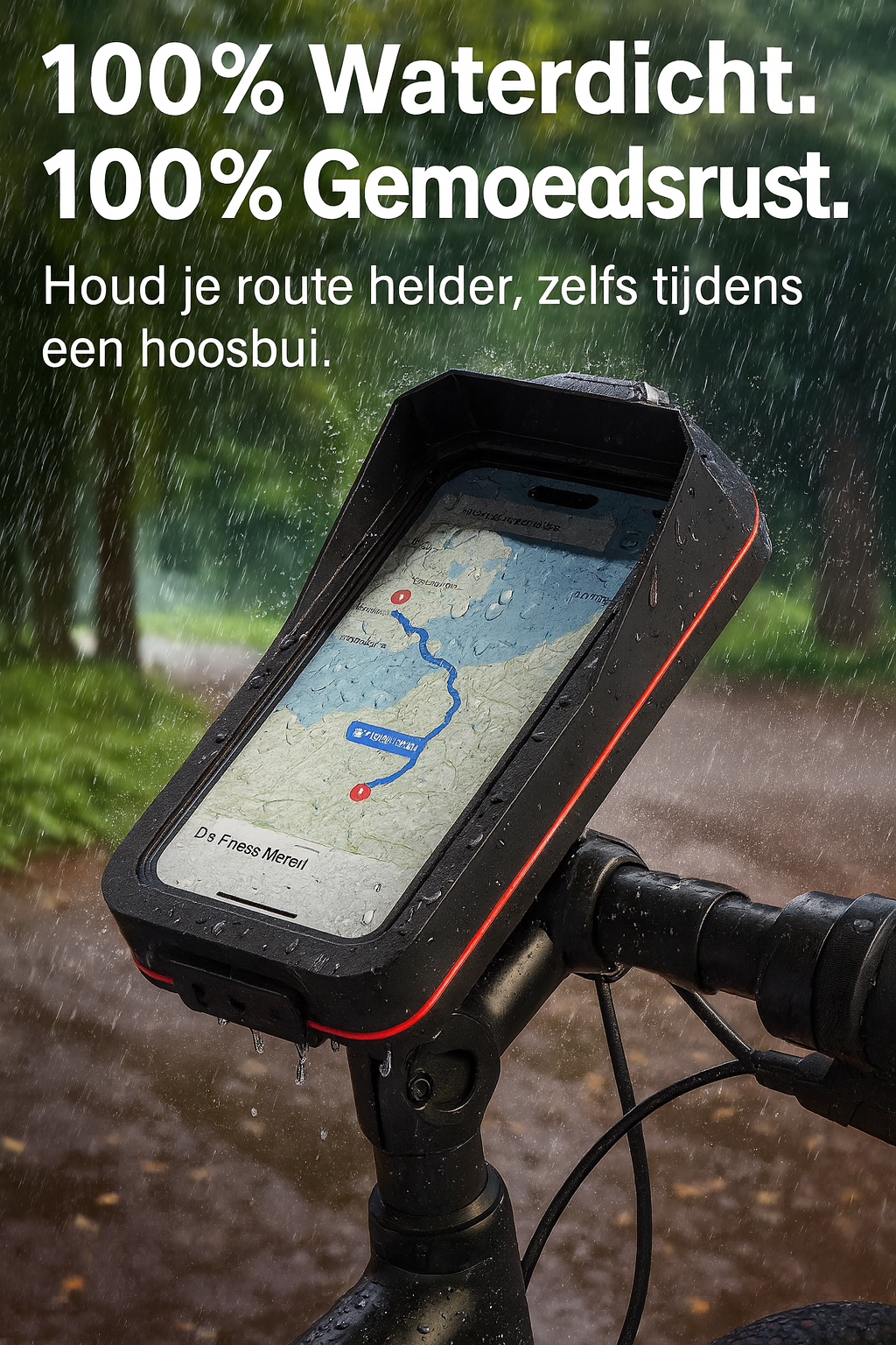 Waterdichte telefoonhouder voor fietsen en motoren – RideLock TouchPro beschermt smartphone tegen regen