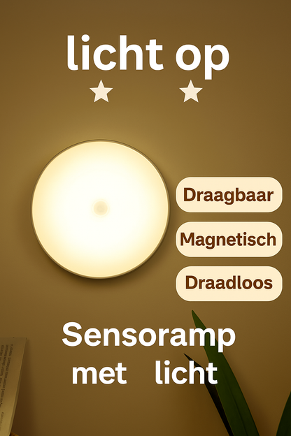 SenseGlow™ LED Bewegingssensor Nachtlamp – Slim, Oplaadbaar & Draagbaar