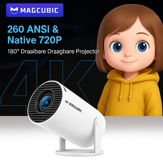 Transpeed HY300 Pro Mini Beamer 720P 4K Wifi6 – Android 11 Projector