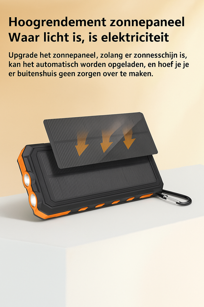 SolarCharge™ Draagbare Powerbank – Opladen met Zonne-energie