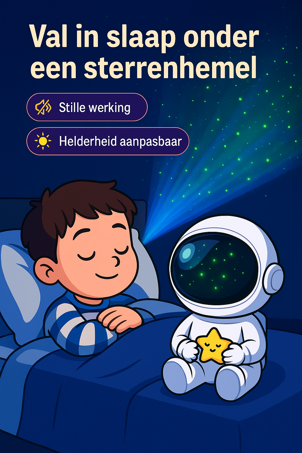 AstroGlow™ Sterrenhemel Projector met Astronaut Design