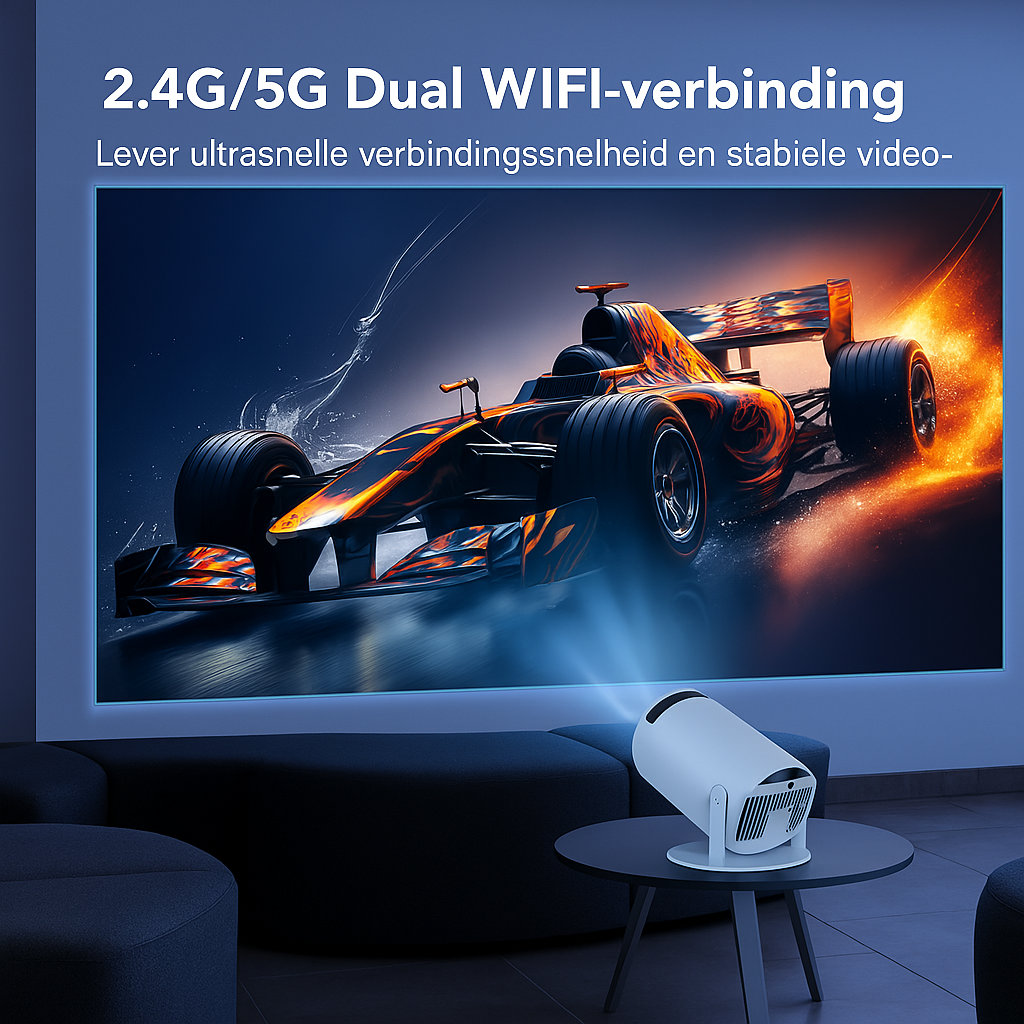 Transpeed HY300 Pro Mini Beamer 720P 4K Wifi6 – Android 11 Projector