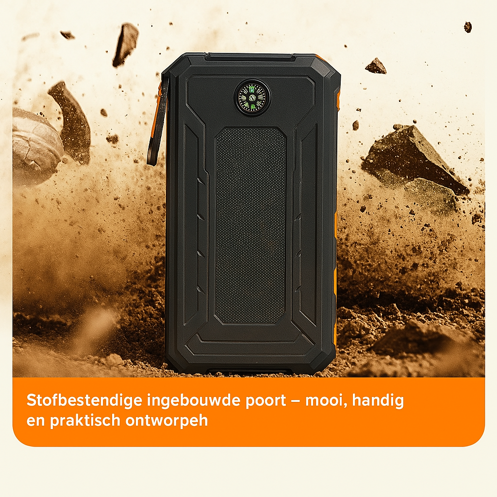 SolarCharge™ Draagbare Powerbank – Opladen met Zonne-energie