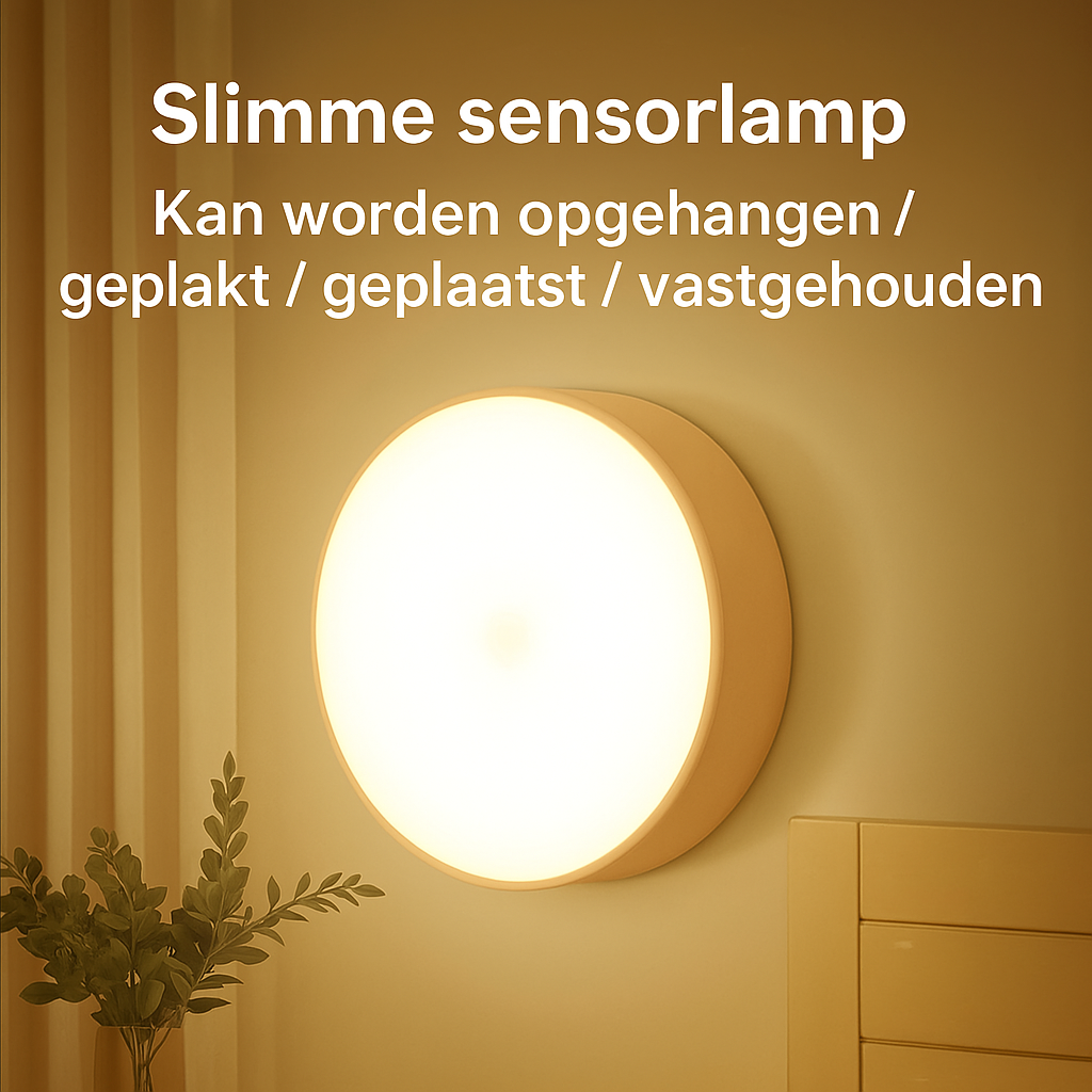 SenseGlow™ LED Bewegingssensor Nachtlamp – Slim, Oplaadbaar & Draagbaar