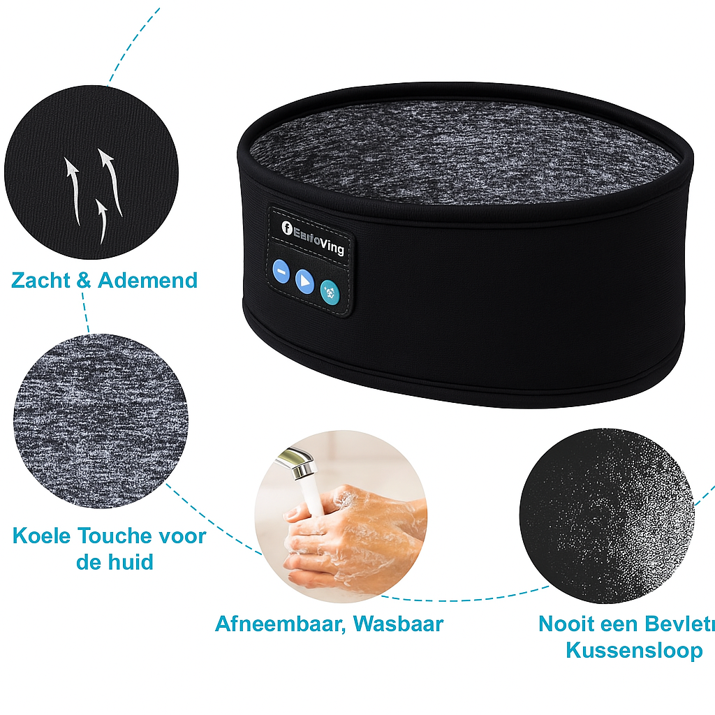 FoneTune™ Bluetooth Hoofdband – Voor Sport, Slaap & Muziek