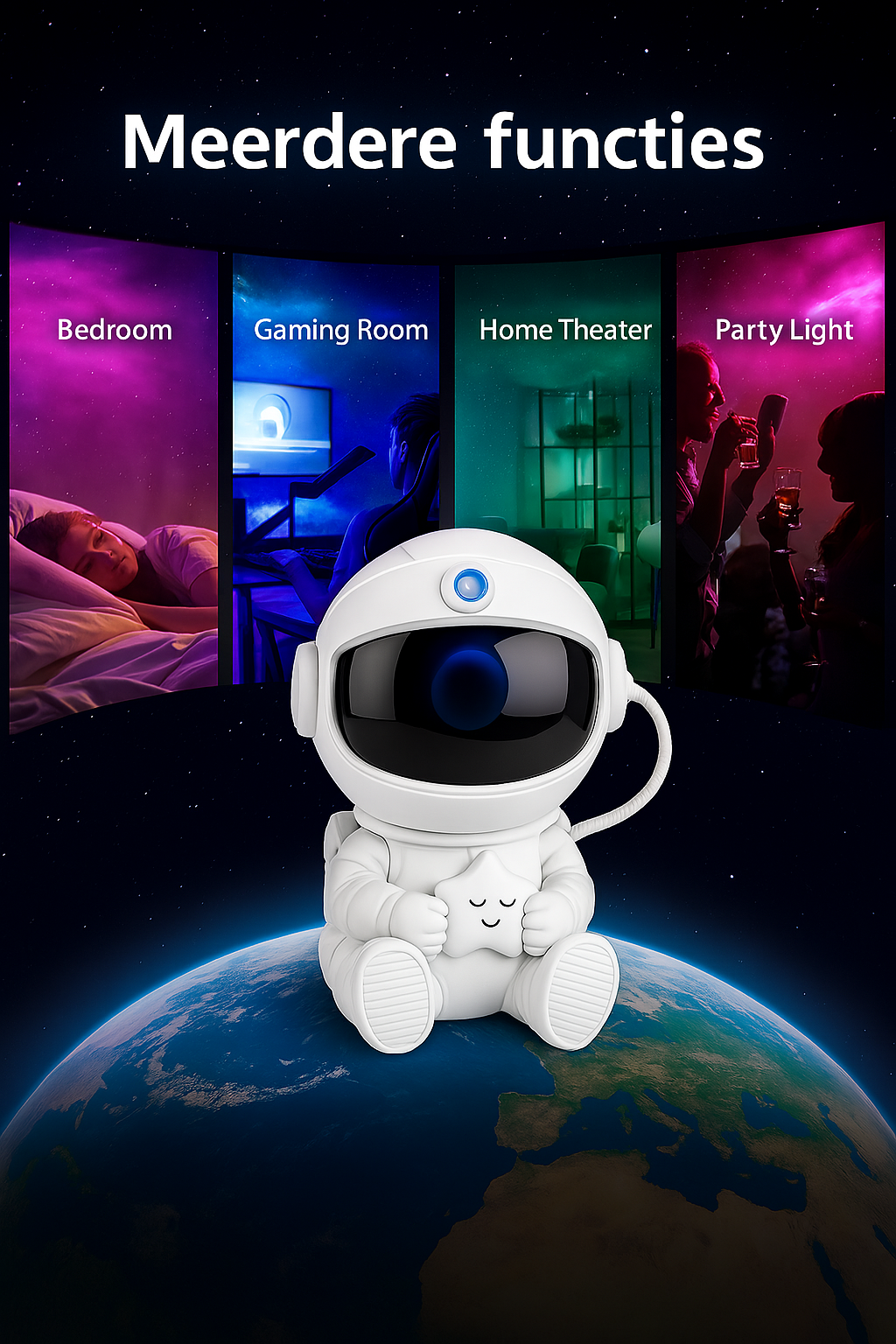 AstroGlow™ Sterrenhemel Projector met Astronaut Design