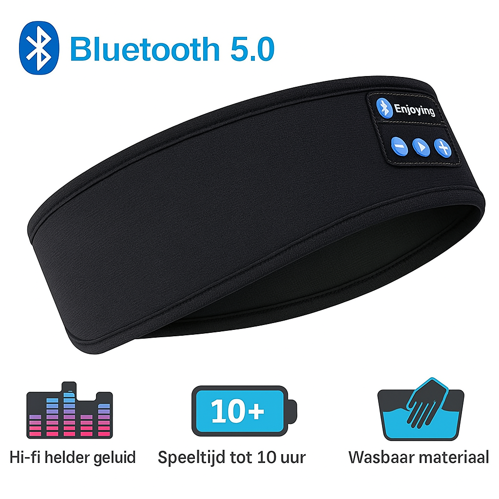 FoneTune™ Bluetooth Hoofdband – Voor Sport, Slaap & Muziek