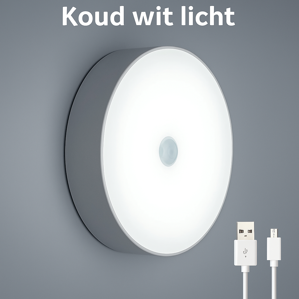 SenseGlow™ LED Bewegingssensor Nachtlamp – Slim, Oplaadbaar & Draagbaar