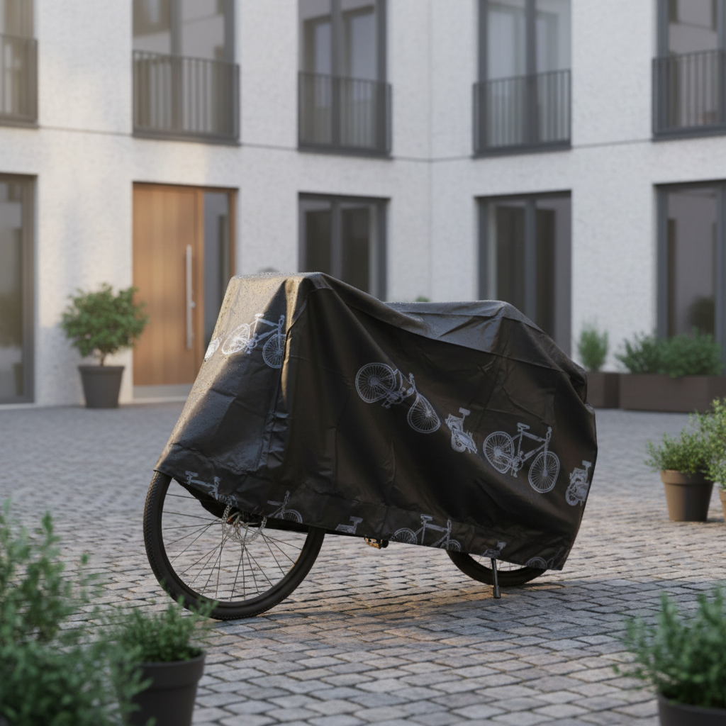 Covered bike - urban courtyard