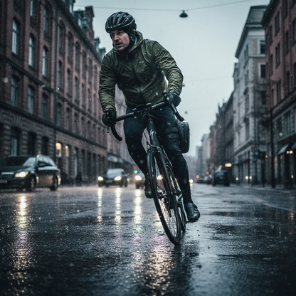 Wide angle winter cycling
